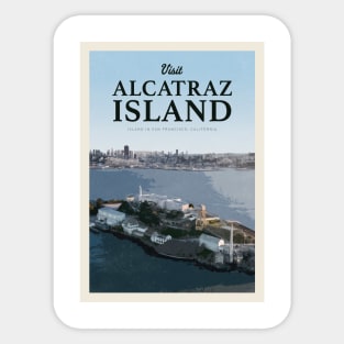 Visit Alcatraz Island Sticker